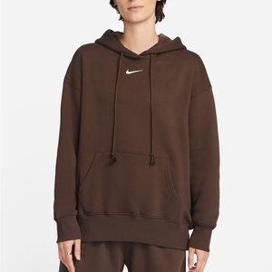 NIKE Women's Brown Oversized Hoodie Size L